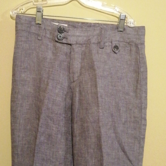 NWT, InWear   , ladies linen ,dark and light grey blend,  trouser, size US 6 - Picture 1 of 13